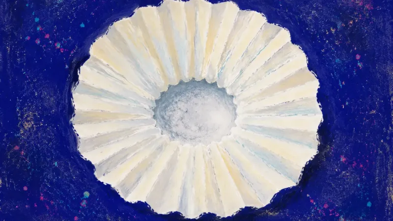 Filter Reopened A coffee filter reopened into an even form, symbolizing clear boundaries with support tools and a