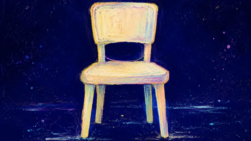 Full Seat A chair restored to an open balanced form, symbolizing self-trust and the ease of naming one honest