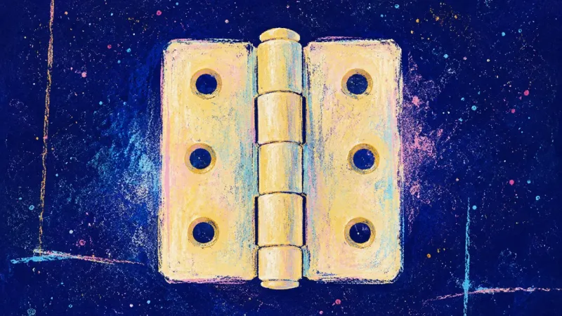 Alignment Returned A restored hinge with even edges and open balance, representing a calm boundary that returns family