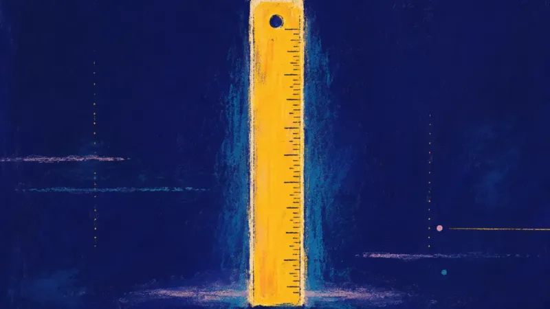 Measure Restored A straight ruler with clear marks, representing consistency as returning after a miss rather than