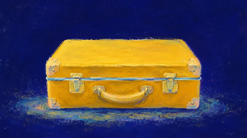 Container Not Cage A restored suitcase with aligned edges and calm order, representing commitment becoming a workable
