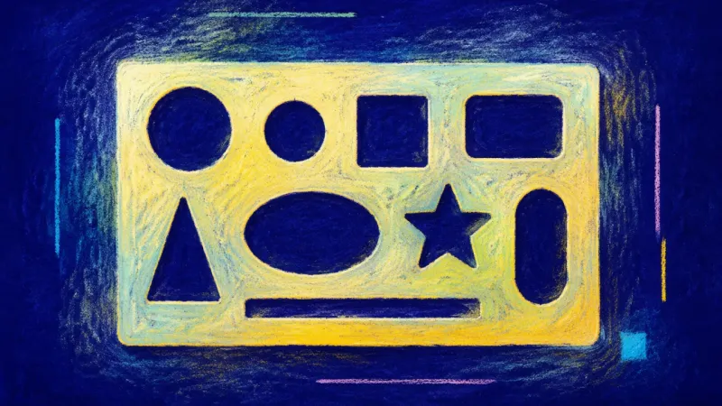 Pattern Restored An abstract representation of workplace feedback becoming concrete and shared, restoring confidence,
