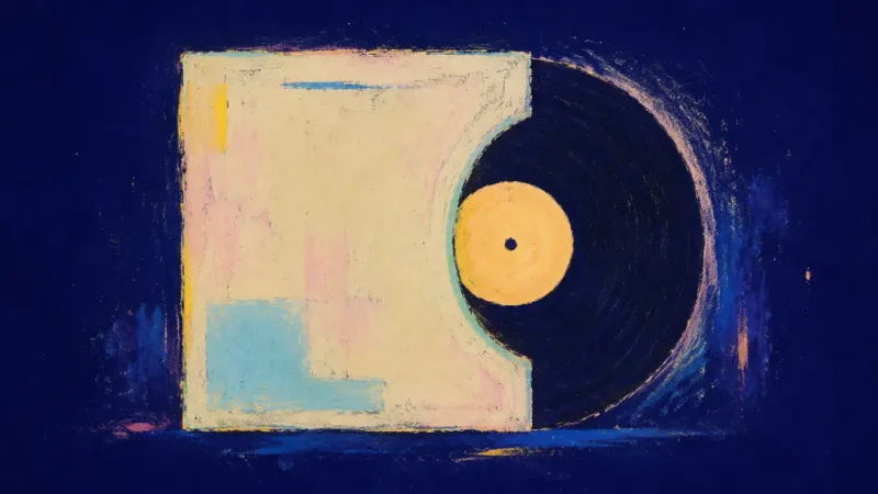 Unsealed Groove A record sleeve opened cleanly to reveal its disc, representing self-trust and a genuine musical it.