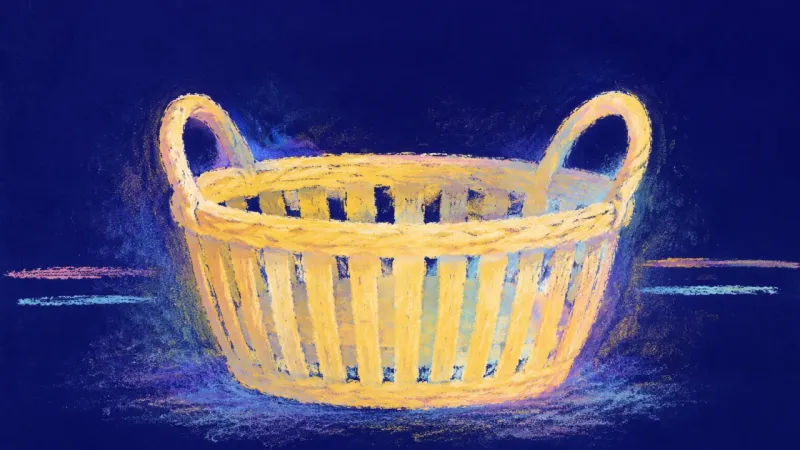 Shared Space Restored A basket reopened into steady order, representing friendship as shared space and care built through