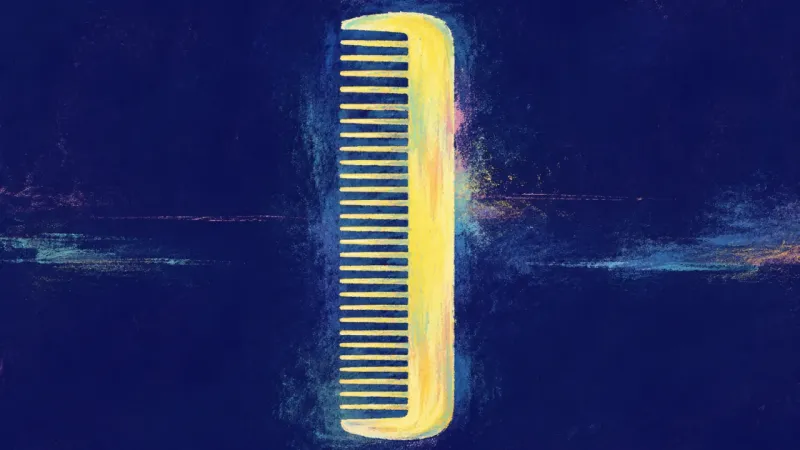 Quiet Alignment A comb restored to an even, open rhythm, representing attention returning through self-regulation, a