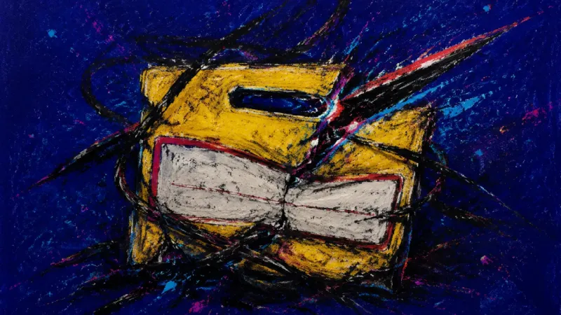 Borrowed Name An abstract image of workplace misattribution, showing a contribution pulled out of shape by hesitat