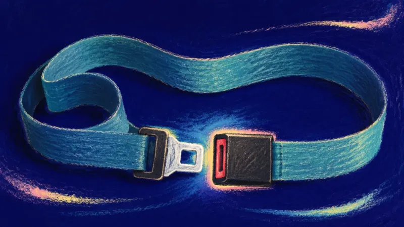 Open by Choice A seatbelt restored to a smooth open form, expressing clear boundaries and an easier, more sustain