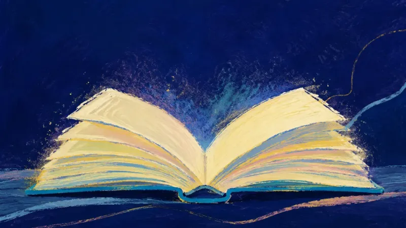 Held Open A book reopened into calm order, expressing visible learning, steadier focus, and self-respect in