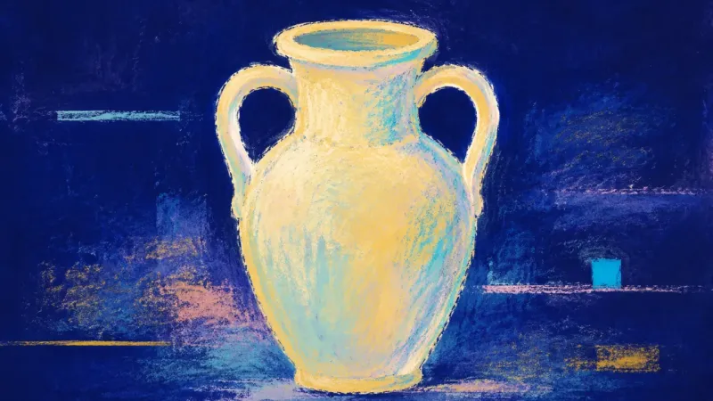 Rebalanced Vessel An abstract image of dating reciprocity restored, where clear preference creates balance, shared,