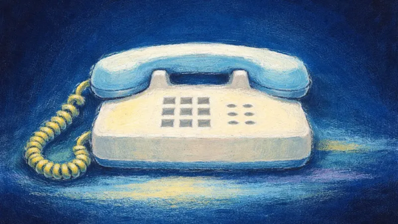 Signal Restored An abstract intercom restored to clean order, expressing calm boundaries and the return of choice ar