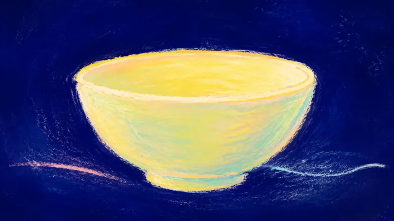 Steady Vessel An abstract bowl reopened into a balanced form, representing flexible stability and a calm inner