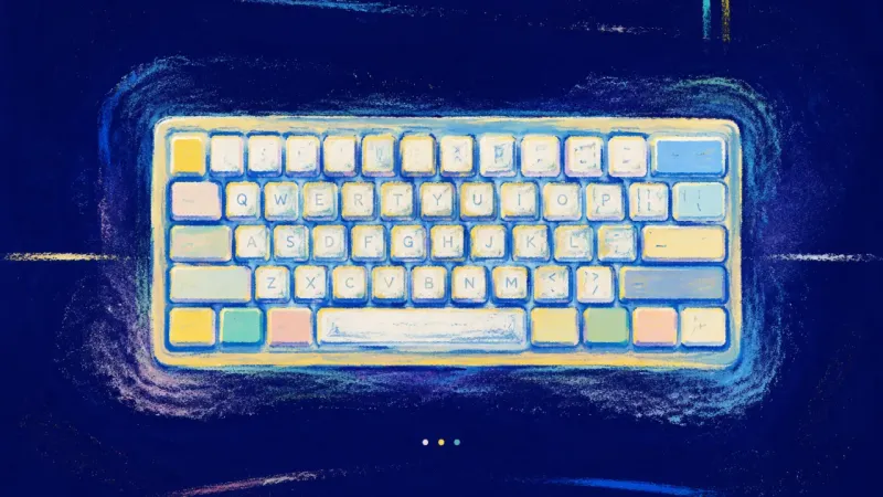 Quiet Alignment A restored keyboard with calm, even rows, representing a grade being read as useful feedback rather