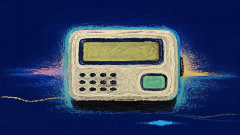 Signal at Rest A pager restored to clean order, representing a kind boundary that brings steadier compassion, relie