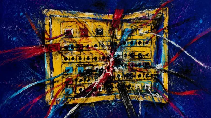 An abstract switchboard representing compulsive nighttime availability, relational anxiety, and an