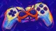 Forced Synchrony A game controller with a hair tie cinched around both thumbsticks, symbolizing pressure for a shared