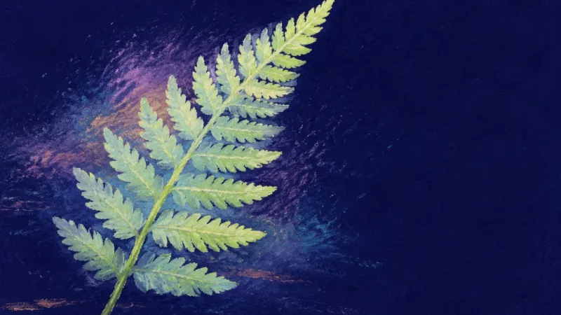 Rhythm Restored An open, orderly fern frond represents avoidance giving way to patient effort, balanced follow‑