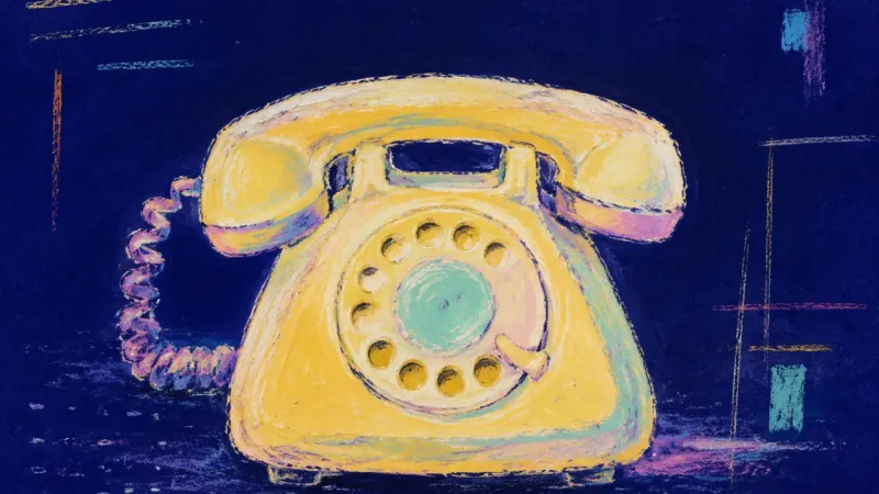 A restored rotary phone with an orderly dial, representing clear communication, firm boundaries, and