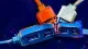 Ports of Surrender An overloaded USB hub buckles around competing plugs, symbolizing technical ownership crushed by e.