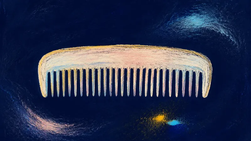 Even Spacing A comb restored to clean spacing and steady order, expressing calmer pacing, direct communication, и