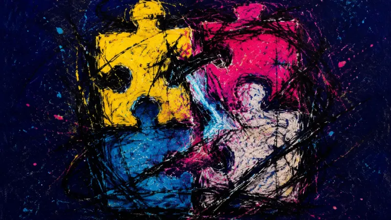 False Fit A jigsaw puzzle forced into mismatched pieces, representing anxiety about commitment and the fear3C