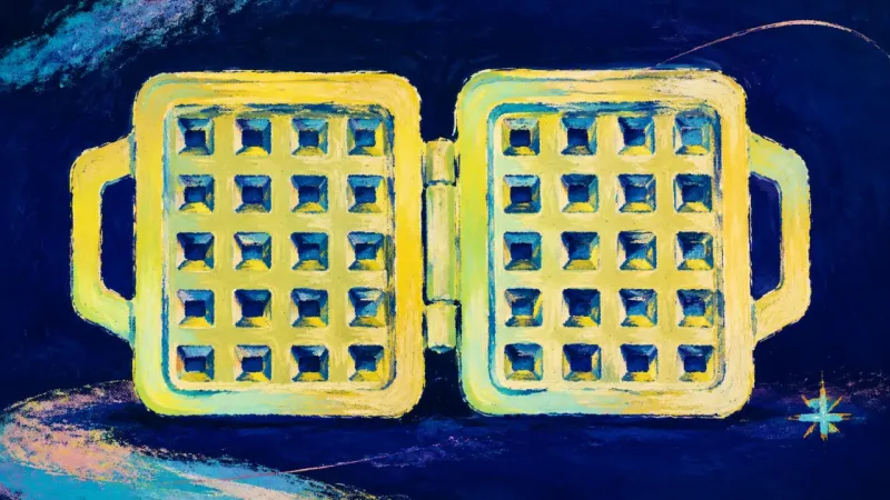 Proportion Restored A restored waffle iron with two orderly grid panels represents desire and relationship compatibility