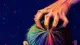 A hand grips an abstract scalp until it buckles, symbolizing the reflex to surrender when family h