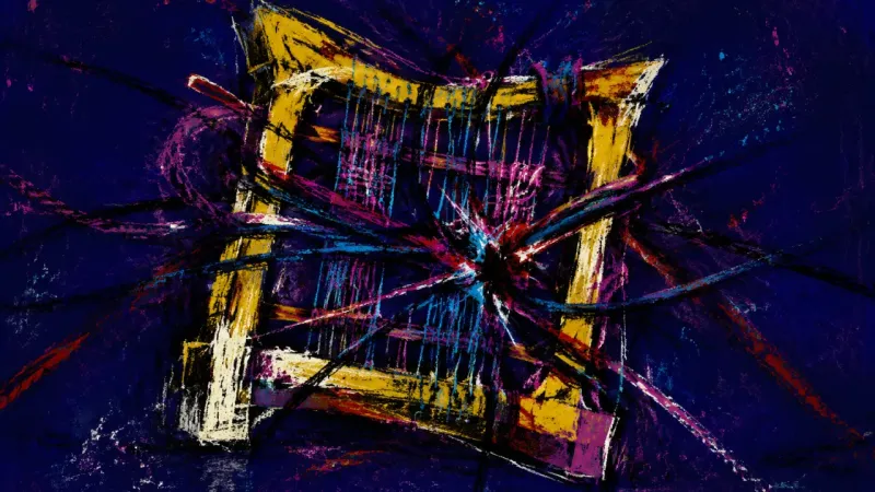 The Choked Loom A distorted loom choked by tangled lines represents moral perfectionism, decision paralysis, and