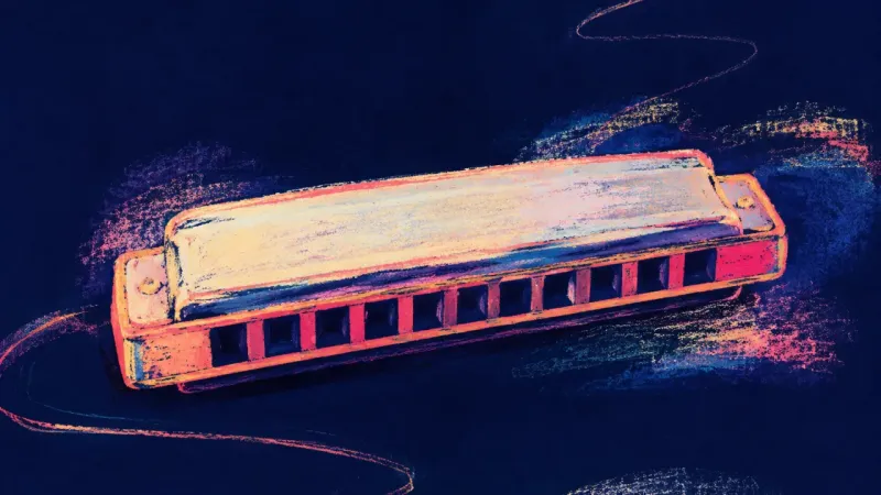 Restored Refrain A restored harmonica with evenly spaced chambers, representing anger named responsibly and belonging