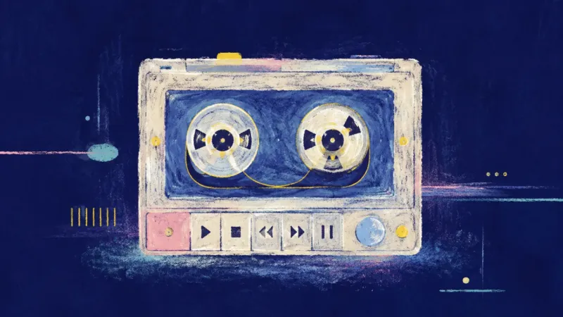 Measured Playback A neatly aligned cassette player representing paced relationship decisions, mutual readiness, and 
