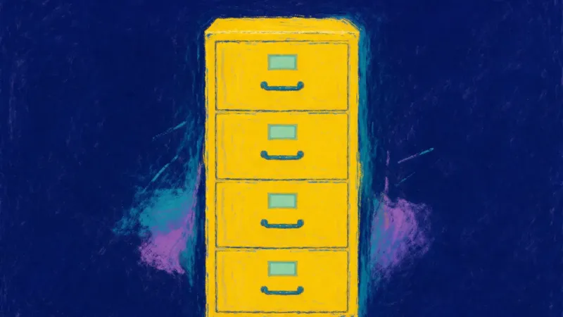Compartments in Order A filing cabinet restored to orderly drawers, symbolizing self-trust, selective participation, and a