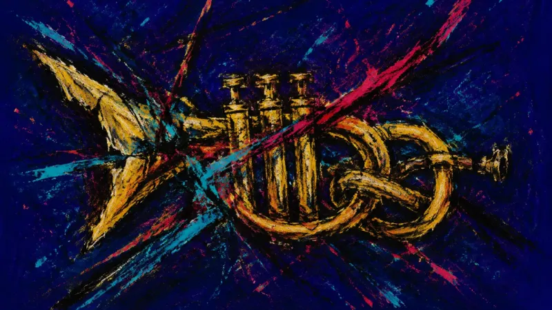 A distorted trumpet represents accountability avoidance, with shame and self-judgment turning an.