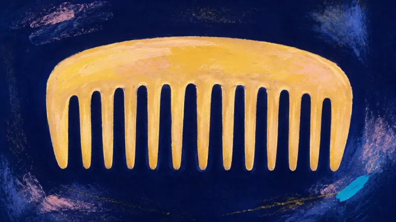 Rhythm Restored A restored comb with evenly spaced teeth, representing sustainable friendship boundaries, mutual