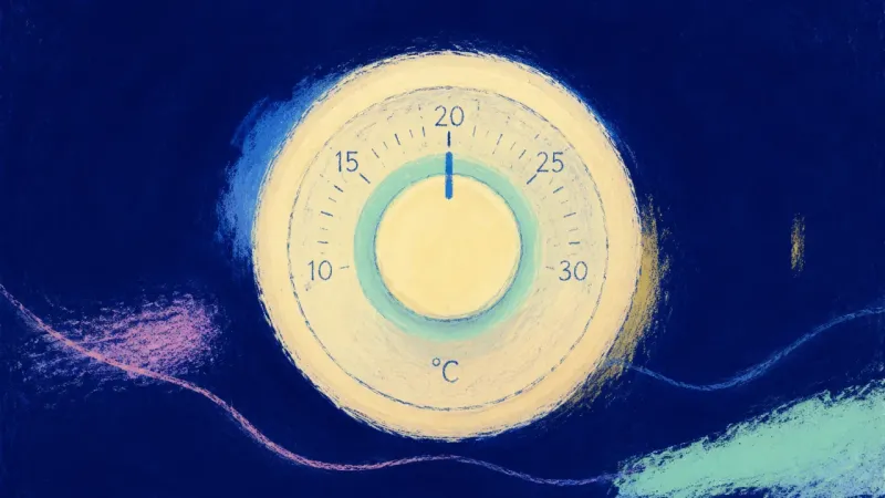 A restored thermostat with one clear setting, representing self-trust, explicit support terms, and a