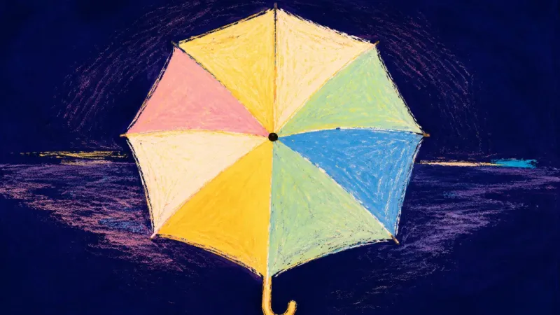Canopy Reopened A restored umbrella with evenly opened panels, representing clear boundaries, shared ownership, and