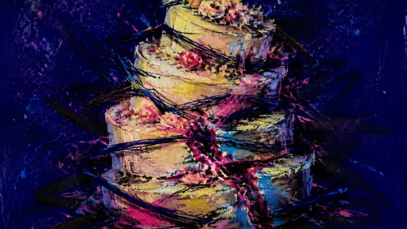 Overloaded Tiers Wedding boundary guilt appears as an overloaded tiered form with its limits crushed inside an oppre