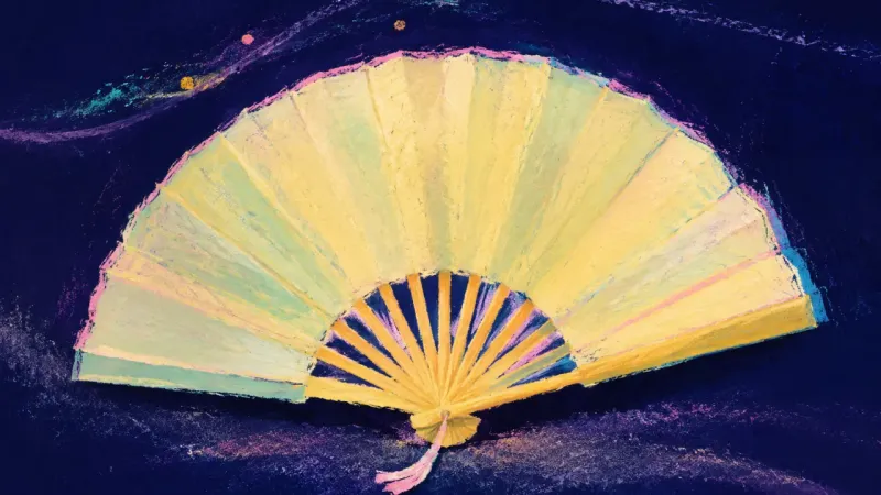 Horizon Unfolded An open folding fan in balanced order, representing commute burnout resolved through one bounded