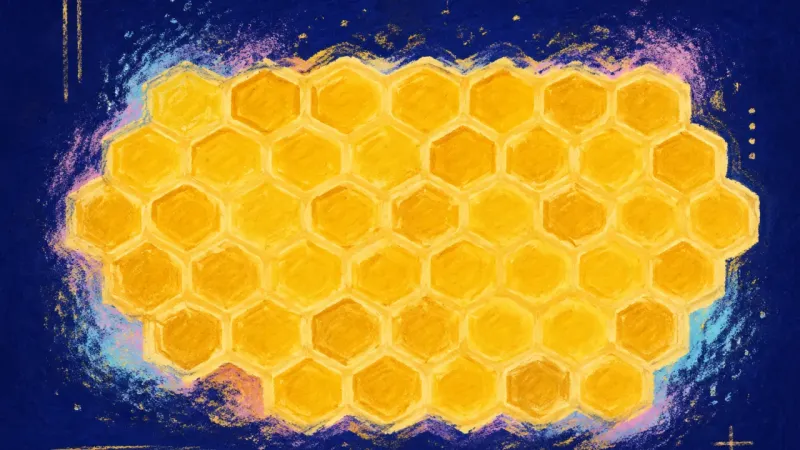 Connected, Still Distinct A restored honeycomb with distinct, connected cells, representing family belonging sustained by,