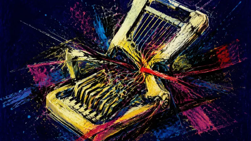 An egg slicer crushed into tangled channels, representing the oppressive overload of mediating conf