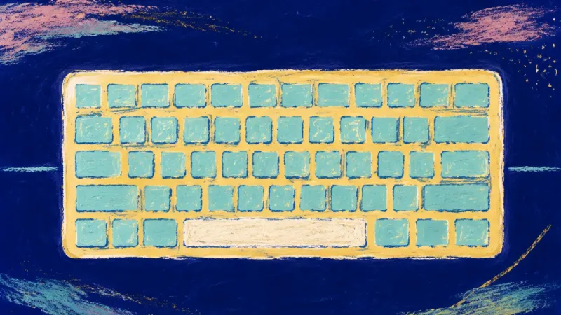 Space Restored A restored keyboard with evenly ordered keys and an uninterrupted space bar, symbolizing balancedamb