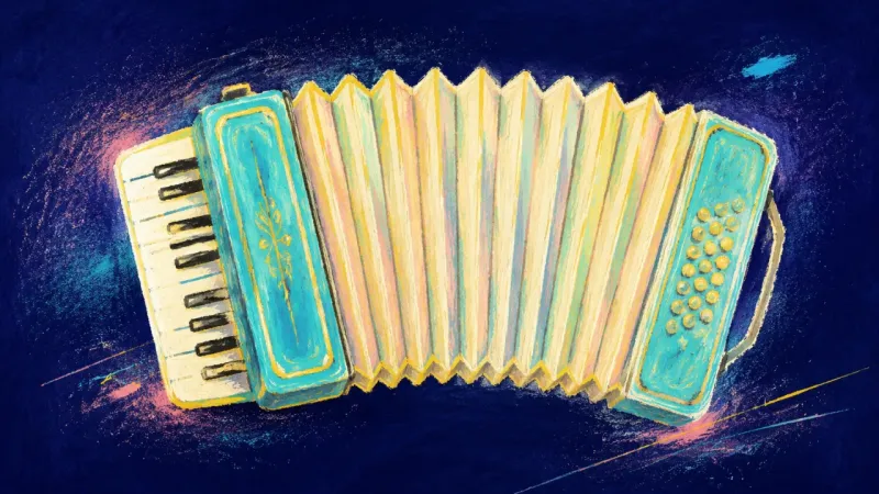 An open, orderly accordion representing measured self-trust and a clear contribution made before a 