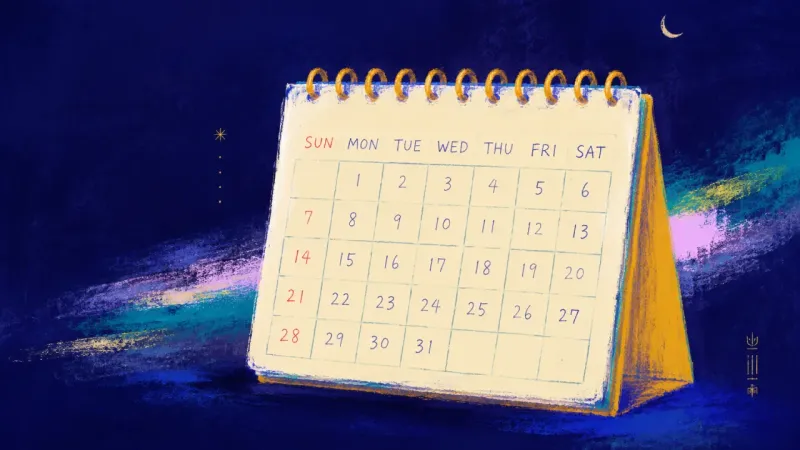Present Tense Restored A restored calendar with an orderly page grid, representing self-trust grounded in consistent, ver15