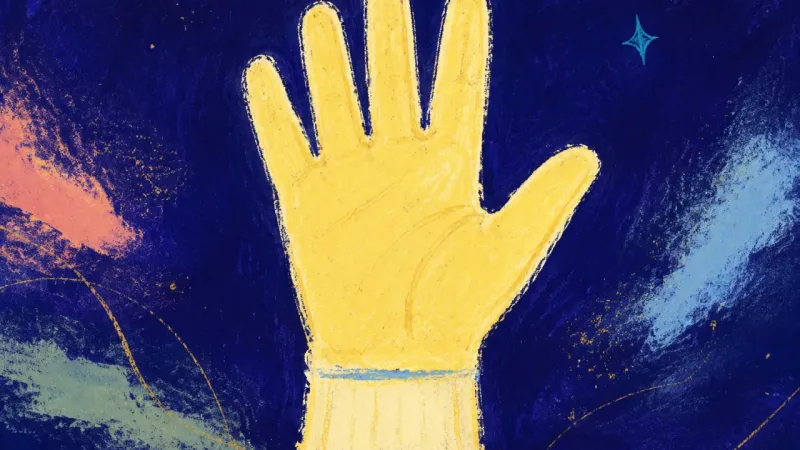 Permission Restored An open glove with clearly separated fingers, representing family support restored to explicit adult