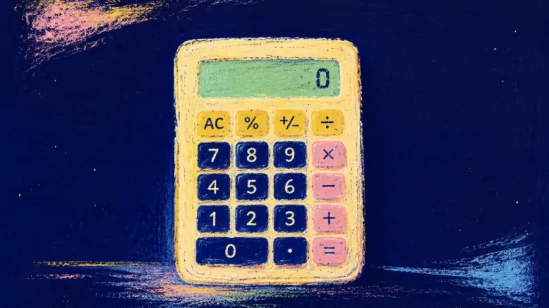 A restored calculator with clearly separated keys, symbolising renewed agency and balanced learning 
