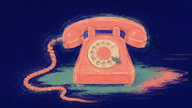 A restored rotary telephone with an open cord and ordered dial, symbolizing clear family boundaries