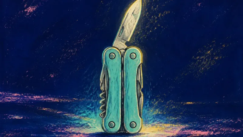 Measured Unfolding A restored multi-tool with one implement unfolded, representing balanced career agency and self-truѮ