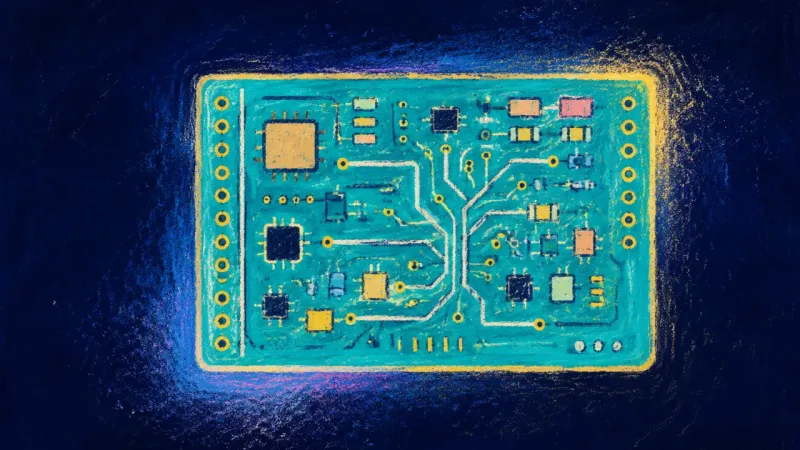 A restored circuit board with several clear routes, representing freedom from the expected life 3