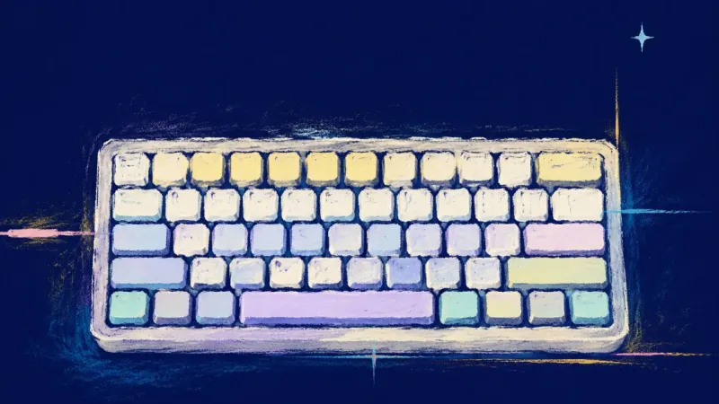 A restored keyboard with aligned rows, representing clearer discernment, valid emotional impact, and