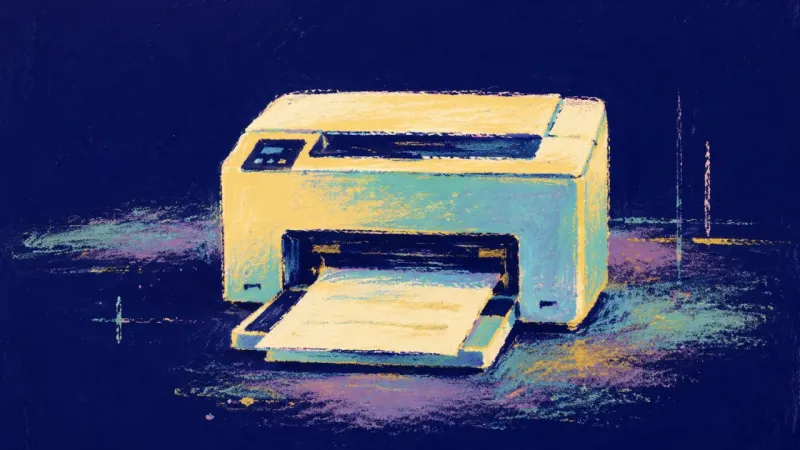 A restored printer represents renewed academic focus and access to learning beyond group approval.