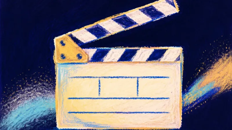 Cue Reclaimed A restored clapperboard with aligned panels, representing self-trust, clear career boundaries, and