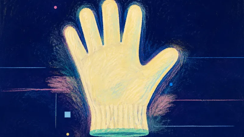 Reciprocity Unfolded An open glove with balanced finger forms, representing reciprocal friendship, clear support requests